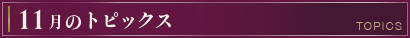今月のトピックス