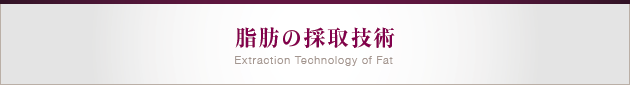 脂肪の採取技術