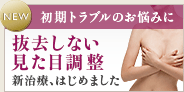シリコンバッグの初期トラブルに 抜去しない見た目調整　バストラインの不自然さやリップリングなど、豊胸間もないトラブルに対する新治療をはじめました