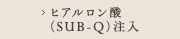 ヒアルロン酸（SUB-Q）注入