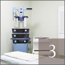 徹底した衛生管理のオペルーム